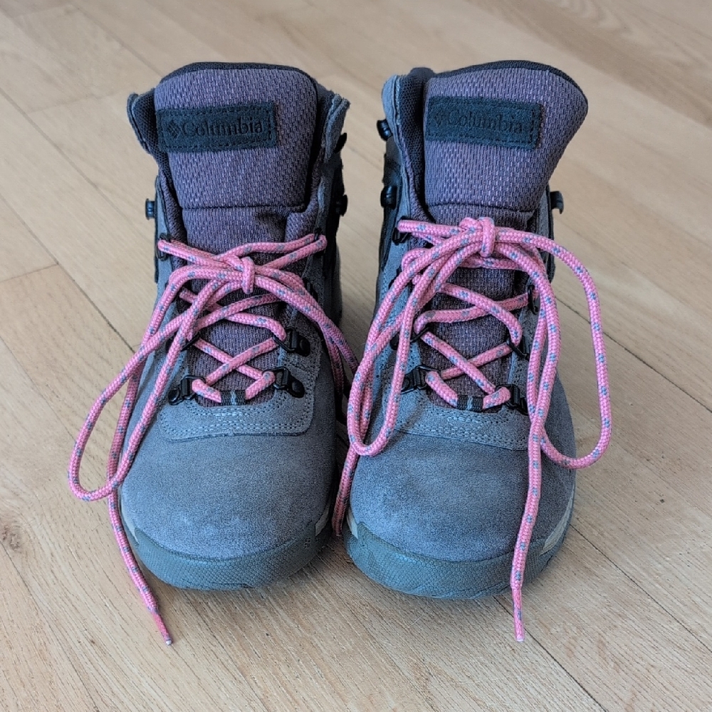 Columbia Women's Gray and Pink Hiking Boots